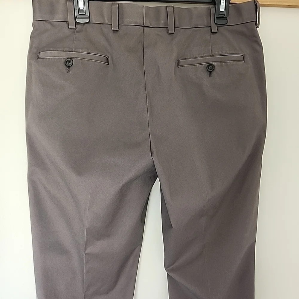 Brooks Brothers Lightweight Advantage Chino Stretch Clark Pants 34x30 Dark Gray